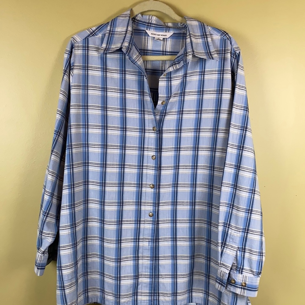 August Max Woman Plaid Shirt/ Shacket